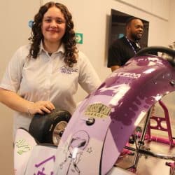 STEM Kart student